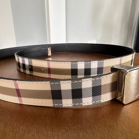 Burberry Nova Check Pattern Belt - Picture 4 of 4